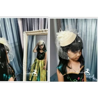 SETN009กิ๊บหมวก ผู้ดีอังกฤษ fascinator​ สไตส์คุณหนูผู้ดีอังกฤษ​ กิ๊บหมวก