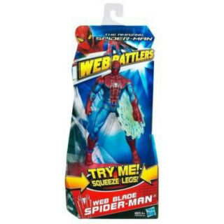 THE AMAZINF SPIDER-MAN : WEB BATTLE WEB BLADE SPIDER-MAN รุ่น 8 นิ้ว พร้อมลูกเล่นบีบขาแล้วขยับครับ