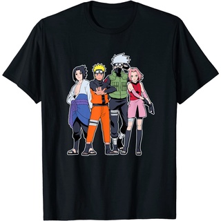 เสื้อยืด พิมพ์ลาย Naruto Shippuden Team 7