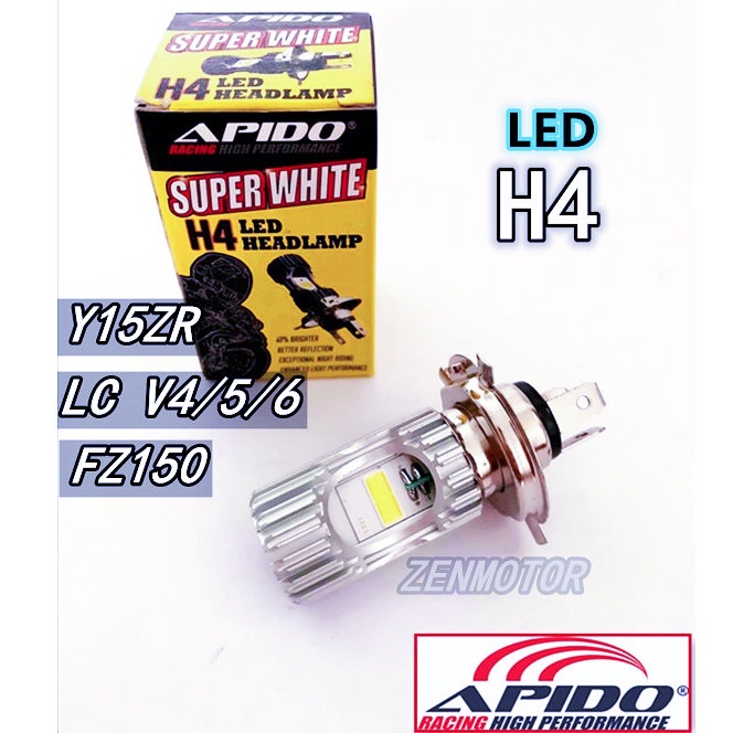 H4 หลอดไฟ LED Y15ZR LC135 V4 V5 V6 FZ150 DASH ใหม่ WAVE110 หลอดไฟ LED LC135 MENTOL DEPAN Y15 LC H4 A