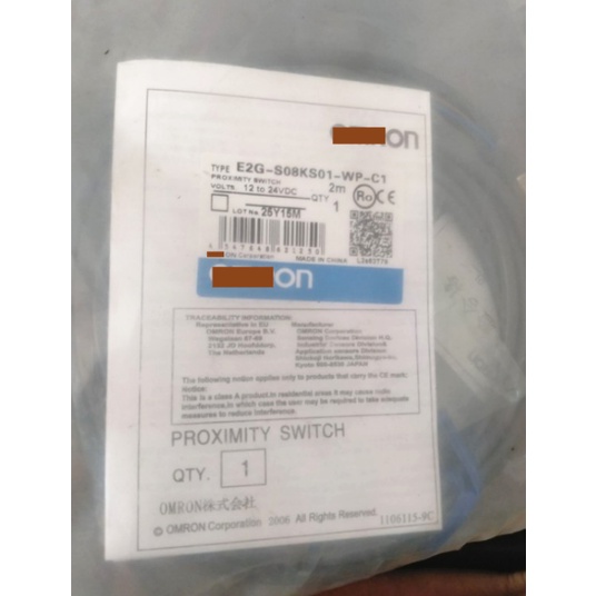 SZ E2G-S08KS01-WP-C1 E2G-S08KS01-WP-B1 proximity switch sensor spotสินค้าเดิม
