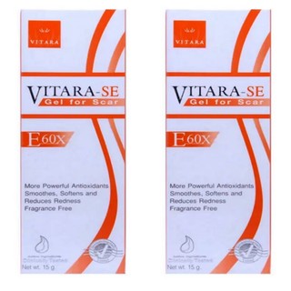  VITARA SE GEL 15 G รักษาแผลเป็น เข้มข้นกว่าวิตามินอี 60 เท่า (2 ชิ้น)