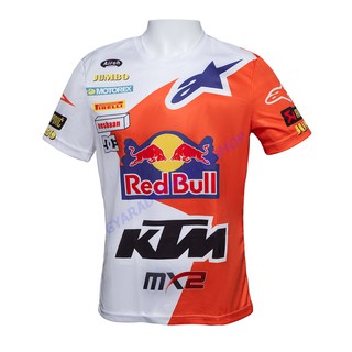 เสื้อยืดแขนสั้น KTM KINI RED BULL เนื้อผ้า Polyester 100% ใส่สบาย ผ้านิ่ม ใส่เเล้วรูปร่างดูสมส่วน ไม่อึดอัด