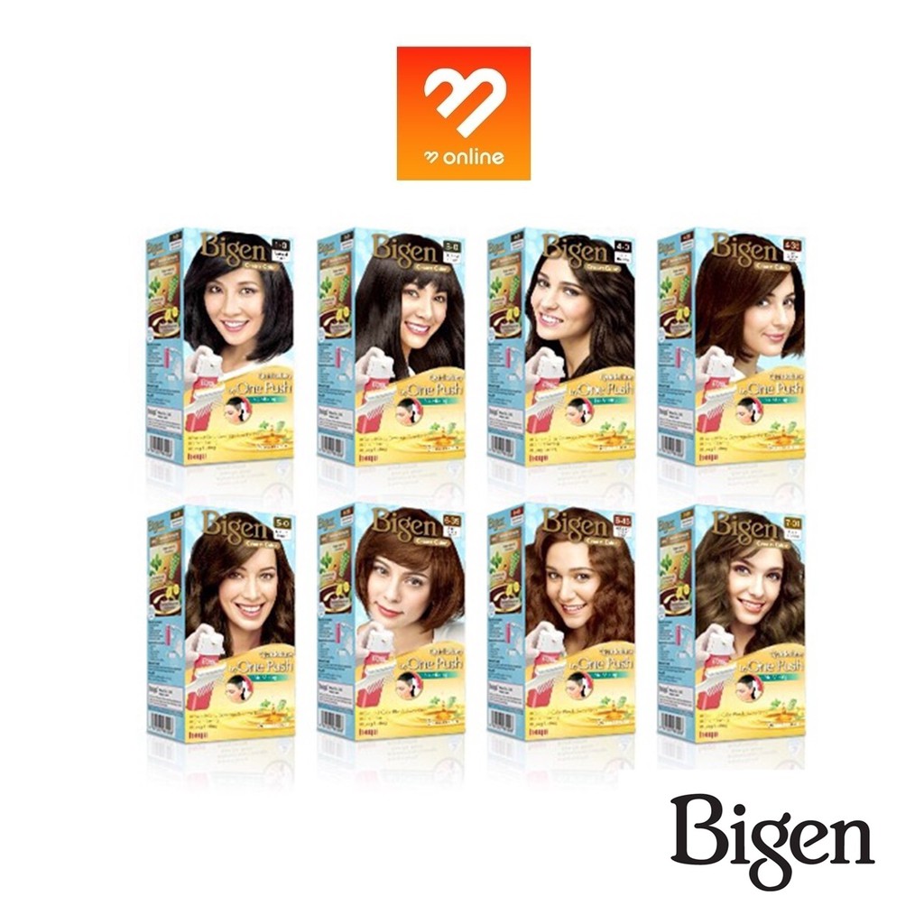 Bigen Cream Color Quick & Easy by One Push ครีมเปลี่ยนสีผม ปิดผมขาว ติดทน สารสกัดจากธรรมชาติ