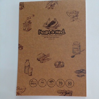 สมุดรายงาน NR275 ขนาดA4 70แกรม50แผ่น