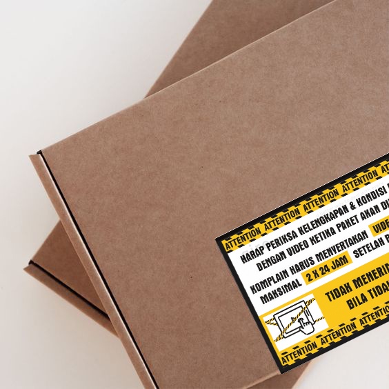 สติ๊กเกอร์ Unboxing สติ๊กเกอร์วิดีโอ Unboxing Unboxing Opening Package