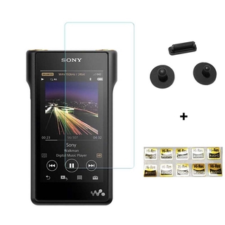 ฟิล์มกระจกนิรภัยกันรอยหน้าจอ พร้อมปลั๊กกันฝุ่น สําหรับ Sony NW-WM1A WM1A NW-WM1Z WM1Z