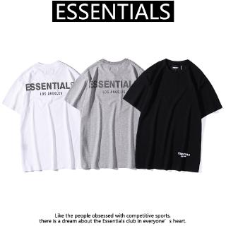 FOG ESSENTIALS ผู้ชายและผู้หญิงแฟชั่นลำลองเสื้อยืดแขนสั้น