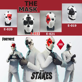 Mask หน้ากาก สุดโหด จากเกม Fortnite ฟอร์ทไนท์ High Stakes Event Wildcard ดอกจิก ข้าวหลามตัด โพดำ โพแดง BB GUN บีบีกัน