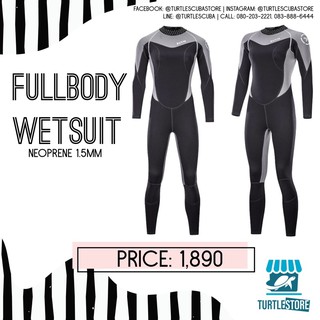 Zcco Fullbody Wetsuit Women ชุดดำน้ำเต็มตัวผู้หญิง Neoprene 1.5mm