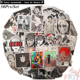 ❉ Tomie: Anrimiteddo - Junji Ito Horror Comics Anime Laser Weird Ornaments สติ๊กเกอร์ ❉ 50Pcs/Set Cool Waterproof DIY Fashion Luggage Laptop Skateboard Doodle Decals สติ๊กเกอร์