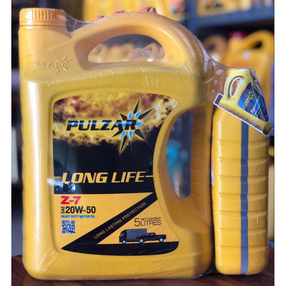 เพาว์ซ่าร์ ลองไลฟ์ ขนาด5+1 SAE20W-50 Pulzar Long-Life Z-7 SAE 20W-50