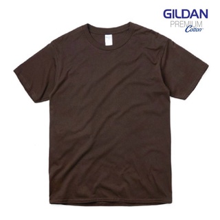 เสื้อยืด Gildan Premium สีน้ำตาลเข้ม