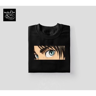 Eren Eyes Attack On Titan อะนิเมะแรงบันดาลใจ Tees Unisex Tshirt สําหรับผู้ชายและผู้หญิง - ยึด D z-5