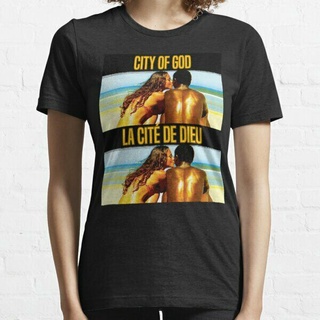 เสื้อยืด พิมพ์ลายโปสเตอร์ภาพยนตร์ City Of God Classic สําหรับผู้ชาย 2002