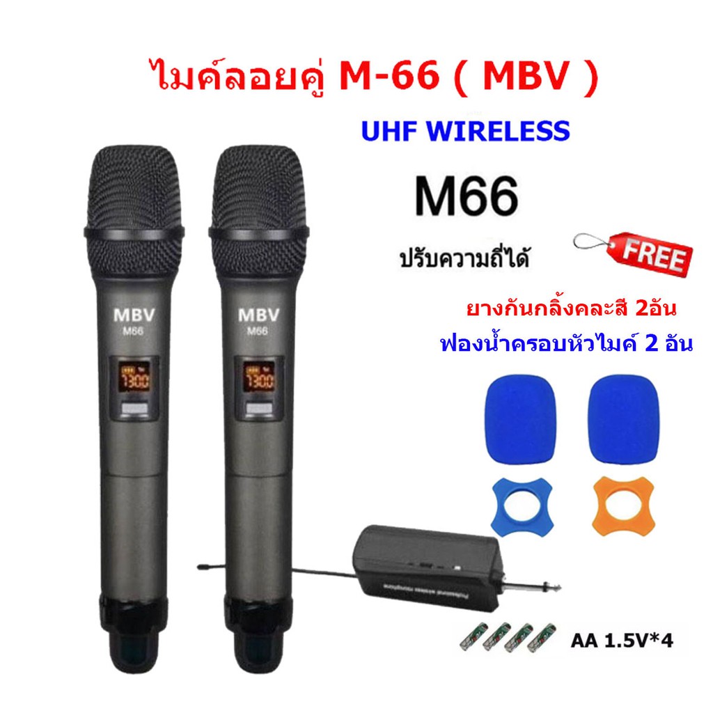 Wireless Microphone, Wireless UHF Handheld Metal Microphone,for Meeting Party Singing, Karaoke,Church. M66 MBV M-66
