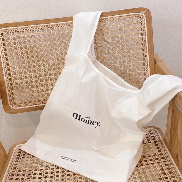 HOMELAND ♡ กระเป๋าผ้า shopping bag พับเก็บได้ มินิมอลสุด!!