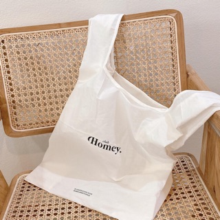 HOMELAND ♡ กระเป๋าผ้า shopping bag พับเก็บได้ มินิมอลสุด!!