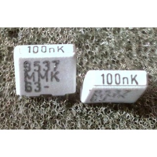 100nK 63V MMK Evox ตัวเก็บประจุ โพลีเอสเตอร์  Polyester Capacitor