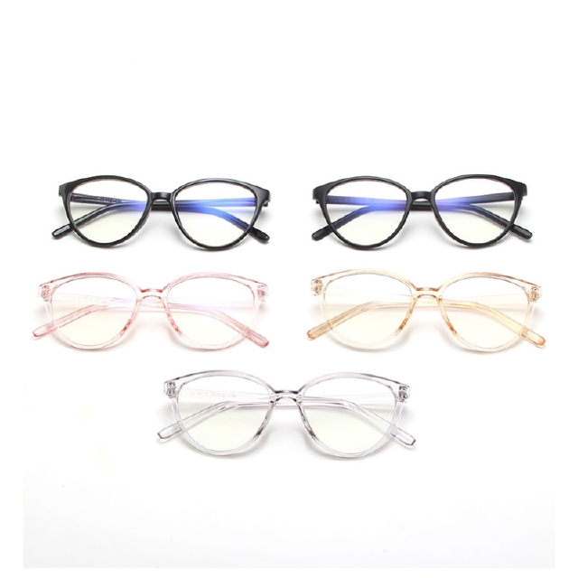 (JIUERBA)COD แว่นตาแฟชั่นสไตล์เกาหลีสำหรับผู้หญิง Retro Cat Eye กรอบแว่นตาสำหรับผู้หญิง/ผู้ชาย