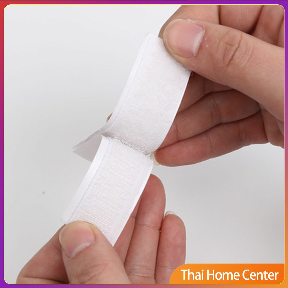 เทปตีนตุ๊กแกมีกาวในตัว แบบ ขน+หนาม และ มีกาวด้านนอก ทั้ง 2 ด้าน บรรจุ 12 คู่/ห่อ เครื่องเขียนคุณภาพดี Velcro - รูปที่ 5