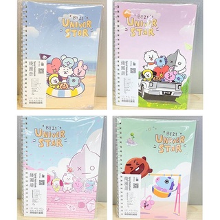 สมุดโน้ตไดอารี่ เครื่องเขียน ลาย KPOP BTS BT21 A5 ของขวัญวันเกิด สําหรับนักเรียน และสํานักงาน