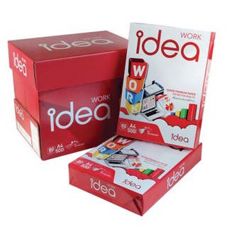 กระดาษถ่ายเอกสาร A4 idea Work 80 แกรม