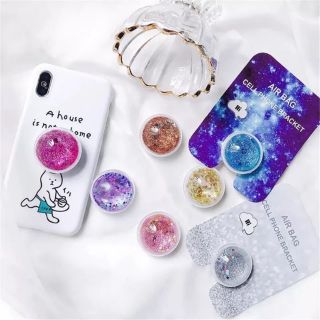 [ลดล้างSTOCK!|พร้อมส่ง🇹🇭] ที่ติดหลังโทรศัพท์กากเพชรฟรุ้งฟริ้ง Air bag Griptok Bling Bling Glitters