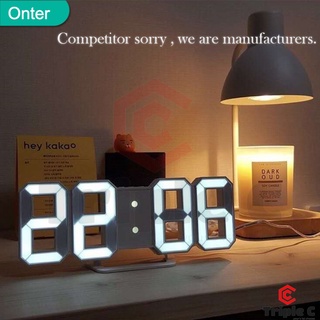 🍃สินค้าเฉพาะจุด🍃3D LED Clock นาฬิกา อิเล็กทรอนิกส์เรืองแสง นาฬิกาดิจิตอล นาฬิกาปลุกดิจิตอล นาฬิกาแฟชั่น นาฬิกาแขวน ไฟกลางคืน diy นาฬิกา อิเล็กทรอนิกส์ เรืองแสง สำหรับตกแต่งบ้าน