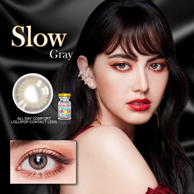 Slow Gray คอนแทคเลนส์ Lollipop Contact Lens