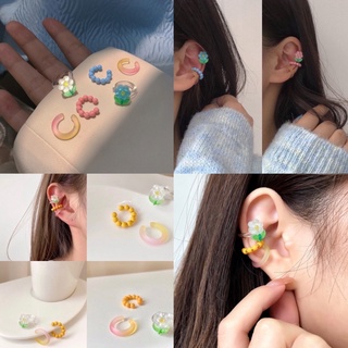 พร้อมส่ง🧸🌈 เซ็ต3ชิ้น ต่างหูแฟชั่นไม่ต้องเจาะหูก็ใส่ได้ ear cuff