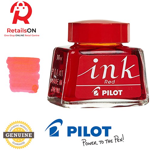 Pilot Fountain Pen Ink Bottle 30ml - Red / Namiki Fountain Pen Ink 1pc - สีแดง