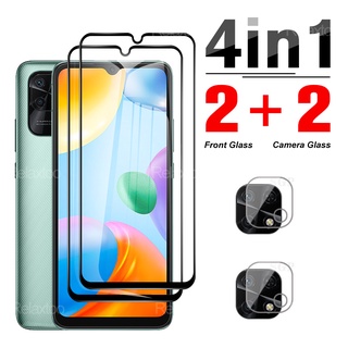 4IN1 For Xiaomi Redmi 10C 10A Glass HD Safety Tempered Screen Protective Glass Redme10 Redmy 10 A C A10 C10 Camera Lens Film