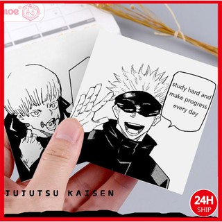 สติกเกอร์ ลายมหาเวทย์ผนึกมาร Inumaki Toge Gojo Satoru มีกาวในตัว สําหรับนักเรียน 100 ชิ้น ต่อชุด