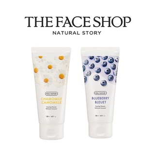 [THE FACE SHOP] Real Nature Foaming Cleanser 120ml (1EA)  คลีนเซอร์โฟมธรรมชาติ สินค้าเกาหลีแท้ๆส่งตรงจากเกาหลี