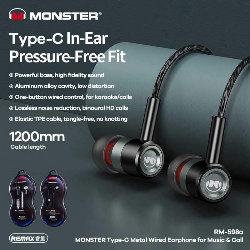 Remax RM-598 Huawei Xiaomi Type-c HD ชุดหูฟังโทร - remax.th - ThaiPick