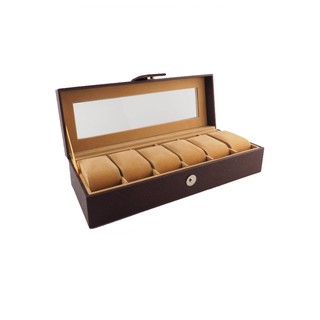 WatchBox ตู้นาฬิกาไม้บุหนัง Luxury Design สำหรับนาฬิกา 6 เรือน