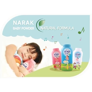 Narak แป้งเด็กน่ารักสูตรธรรมชาติ 350 ก. (สีชมพู)