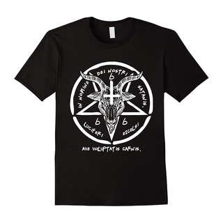 Zsxdcf เสื้อยืดลําลอง แขนสั้น พิมพ์ลายการ์ตูน Baphomet Sigil Of Satan The Goat Head God พลัสไซซ์ คุณภาพสูง แฟชั่นสําหรับ