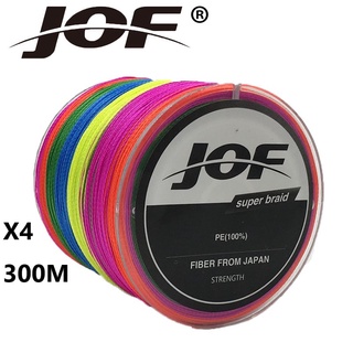 1-2 วัน (ส่งไว ราคาส่ง) JOF PE X4 300M - สายเบ็ด PE ถัก4 300เมตร ตกปลา - JOF Fishing line แบรนด์คุณภาพ【Nuna  Mall】