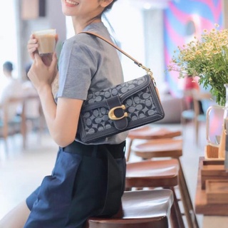 พร้อมส่งไทยฯ 3700 x Tabby Shoulder Bag 26 In Signature Chambray (Factory Outlet)