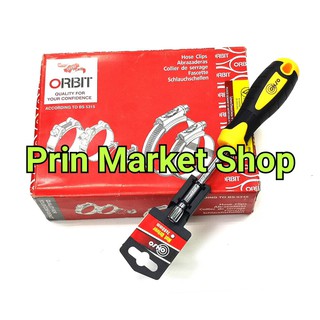 ORBIT OX  - 100 อัน เข็มขัดรัดท่อ  สายลม สายยาง สายพ่นยา  OX  - 100 อัน  ขนาด 19 - 25 mm.)  พร้อม Conso ไขควงขันสกรู