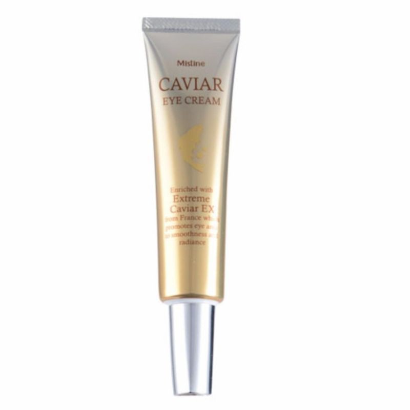 Mistine Caviar Eye Cream 15g. มิสทิน คาเวียร์ อาย ครีม ครีมบำรุงผิวรอบดวงตา (1 หลอด)
