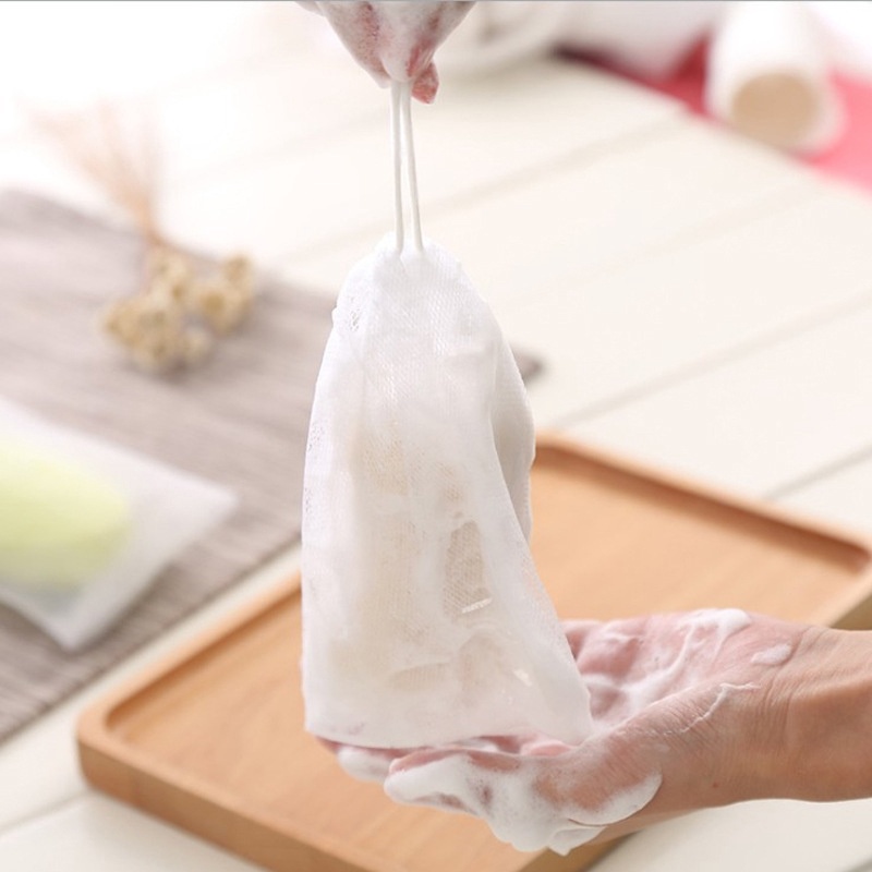 ฟองน้ําตาข่าย แบบสองชั้น สําหรับทําความสะอาดผิวหน้า 1 ชิ้น - รูปที่ 4