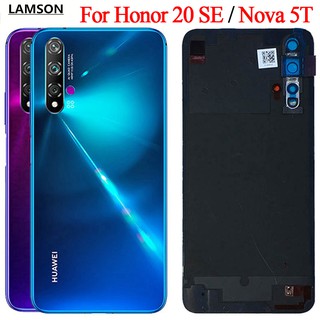 (Original) Body ฝาหลัง Huawei Nova 5t Honor 20 se ฝาหลังแบตเตอรี่แก้ว พร้อมเลนส์กล้อง