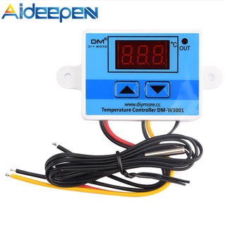 Aideepen DM-W3001 สวิตช์ควบคุมอุณหภูมิดิจิทัล LED สีแดง AC110-220V 10A