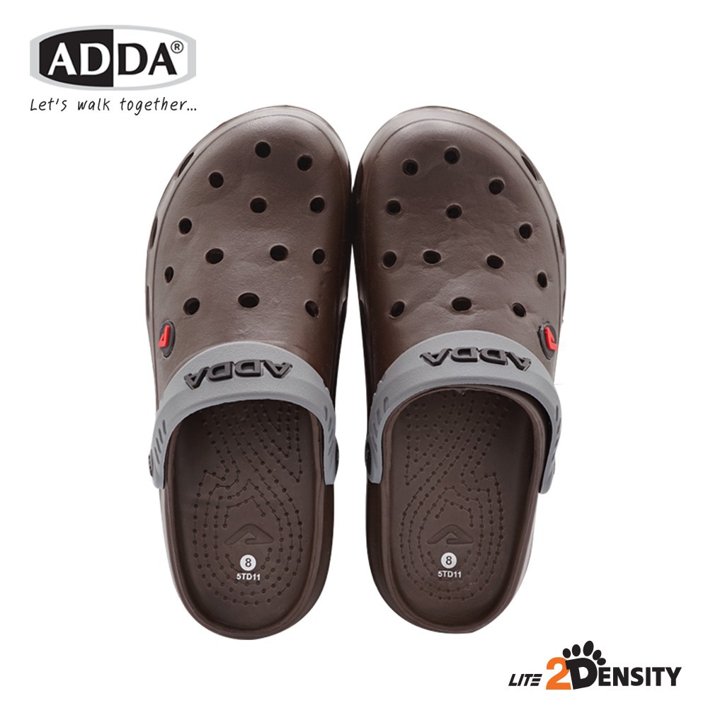 ADDA 2density รองเท้าแตะ รองเท้าลำลอง สำหรับผู้ชาย แบบสวมหัวโต รุ่น 5TD11M1 (ไซส์ 7-10)