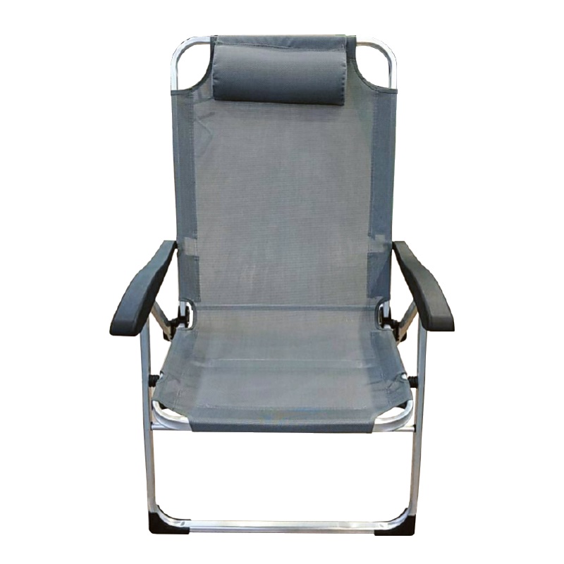 เก้าอี้สนามแบบพับได้ FONTE รุ่น 176.081 ขนาด 71.5 x 102.5 x 42.5 ซม. สีเทา