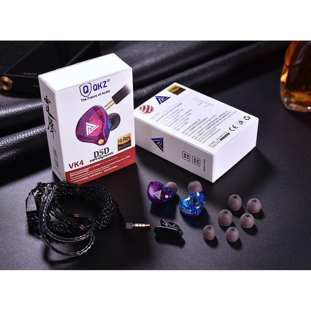 [ใหม่ล่าสุด!!] QKZ VK4 หูฟัง Dynamic Driver อัพเกรดสายได้ เสียงมีมิติ Hi-Res เบสลูกใหญ่ อิมแพคดีปะทะ