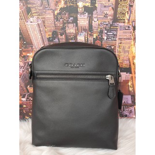 ส่งฟรี**พร้อมส่ง แท้💯% New Coach กระเป๋า ผู้ชาย HOUSTON FLIGHT BAG F68014 BLACK/BLACK ANTIQUE NICKEL